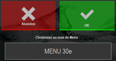 Nommer un menu