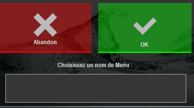 Nommer un menu