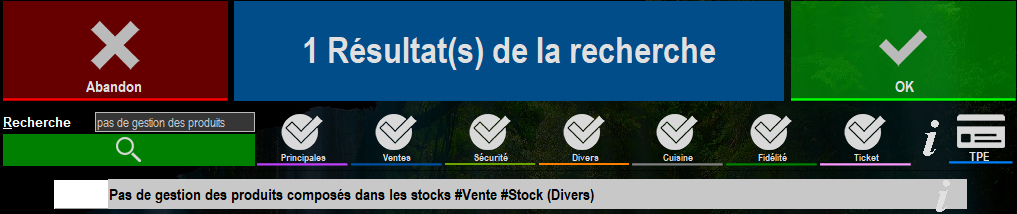 Option composition produit