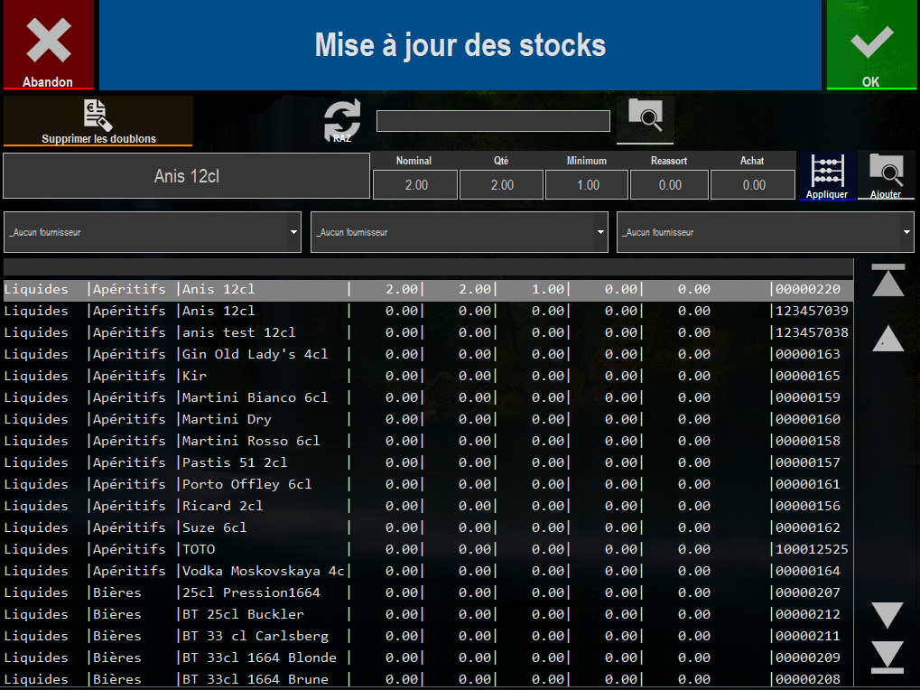 ecran stock