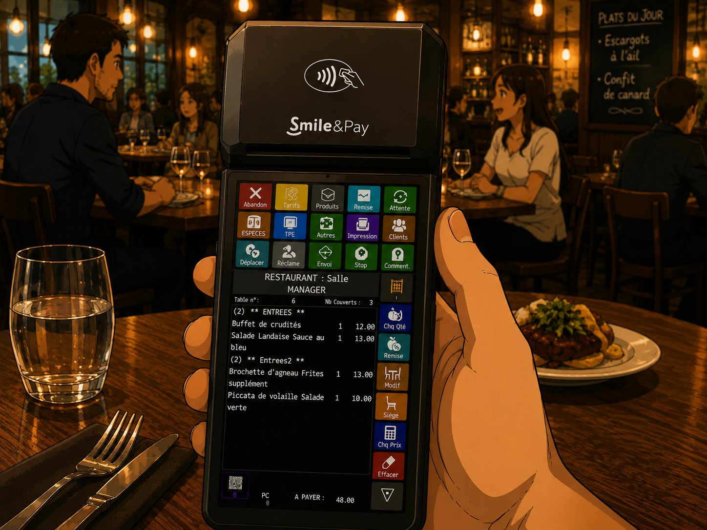 Prise de commande mobile Zatyoo