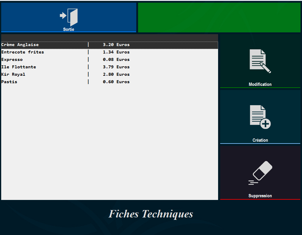 Vos fiches techniques