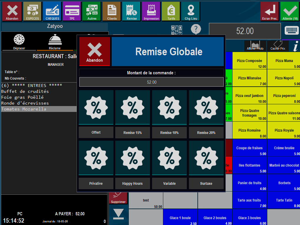 Remise globale Zatyoo